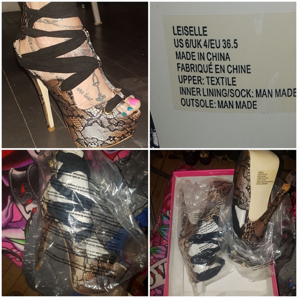 Lace Open toe stiletto - Picture 1 of 1